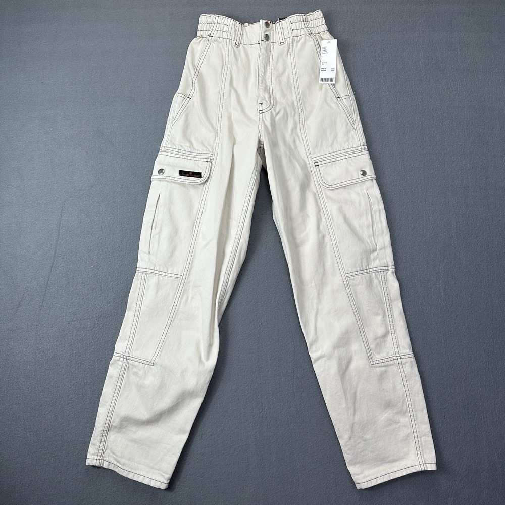 BDG Womens Relaxed Skate Jean Cargo Pants Sz 25x29 Denim Street Grunge Retro Y2K